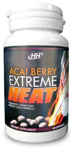 Acai Berry Extreme HEAT All-In-One Powerful Weight Loss Supplement, Burns Fat, Reduces Appetite, Cleanse Formula