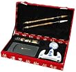 Simple Creative Gifts Teens Adults - Complete Chinese Calligraphy Set in Red Case w/ Gold Symbols