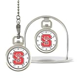 North Carolina State Wolfpack Game Time NCAA Pocket Watch/Desk Clock