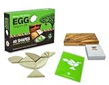 MonkeyPodGames Egg Tangram Set - 40 Shapes of Birds to Replicate