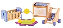 Hape - Baby's Room Wooden Doll House Furniture
