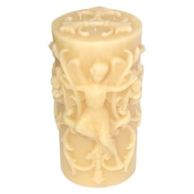 Sculpted Angel Decorative Hand-made Unscented Candle Lamp - Small - 5