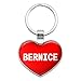Metal Keychain Key Chain Ring I Love Heart Names Female B Baba - Bernice