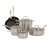 American Kitchen 10-Piece Stainless Steel Cookware Set