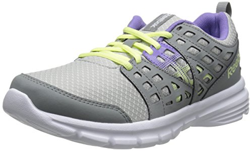Reebok Women's Speed Rise Running Shoe, Steel/Flat Grey/Lush Orchid/Citrus Glow/White, 8.5 M US