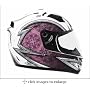 Gmax GM68 Crusader Helmet with LED - matte white/pink, X-small