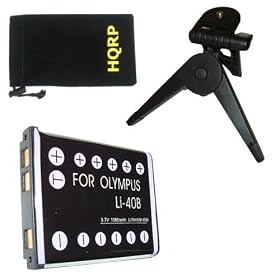 HQRP Brand New Battery for D-Li63 fits Pentax Optio M30 Digital Cameras plus HQRP Black... by Osprey-Talon