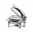 Square Chafing Dish with Stainless Steel Lid, Base, Heater and Spoon Holder