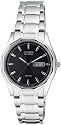 Citizen - BM8430-59EE - Montre Homme - Quartz Analogique - Cadran Noir - Bracelet Acier Inoxydable Argent