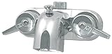 IMAGE OF Polished Chrome Victorian Bathcock Clawfoot Bathtub Tub Wall Faucet Valve Mixer w Diverter