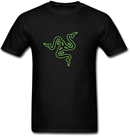 ZHONGGAN Men's Razer Snake Game Logo Short Sleeves T-Shirt Size S