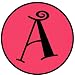 Set of 2 Pink Embroidered Monogram Iron On Patches