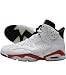 Nike Air Jordan 6 Retro  Bulls  VI White/Red/Black Mens Basketball Shoes 384664-102