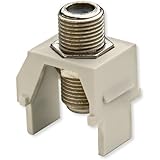 OnQ / Legrand WP3479LA NonRecessed Nickel FConnector, Light Almond