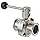 Dixon B5101E150CC-A Stainless Steel 316L Butterfly Valve with Pull Handle and EPDM Seal, 1-1/2" Tube OD