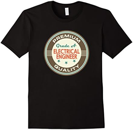 Electrical Engineer Shirt Funny Mens Engineering Tshirt Gift - Male Large - Black