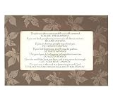 Mother Teresa Quote in Chocolate-brown Painted Wood Frame from Kindred Hearts
