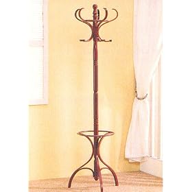 <b>Walnut Coat Rack By Coaster Funiture</b>