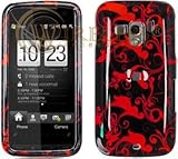 Snap On Protector Case for T-Mobile HTC Touch Pro2 (GSM) - Red Floral