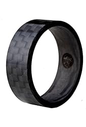 Pure carbon fiber wedding ring