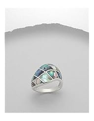 Resin Ring In 92.5 Sterling Silver