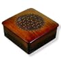 5204 Traditional Wooden Box with a Branded Circular Center