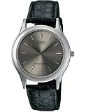 Casio #MTP-1093E-8A Men's Casual Watch with Leather Strap