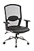 Screen Back Chair w/ Leather Seat By Office Star