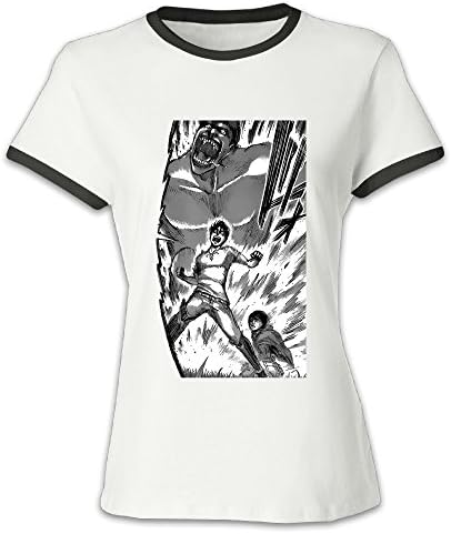 Nfashion Attack On Titan O-neck T Shirts M Black For Women