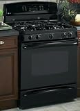 GE PGB916DEMBB 30 Gas Range W/ 5 BRN Black Self Clean