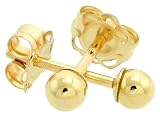 10k Yellow Gold 3mm Ball Stud Earrings