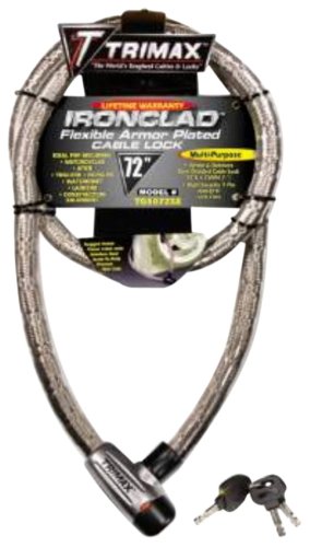 Trimax TG3072SX Supermax Security Armor Plated Stainless Steel Locking Cable (72 length x 26mm)