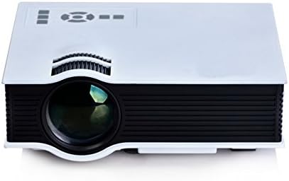 OnlineDo Updated Full Color 130" Image UC40 Pro Mini Portable LCD LED Home Theater Cinema Game Projector - Support HD 1080P Video / 800 Lumens IP/IR/USB/SD/HDMI - White