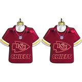 SC Sports Kansas City Chiefs Laser Jersey Ornament-2 pack
