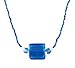 Necklace - N142 - Square Murano Glass ~ Sapphire Blue