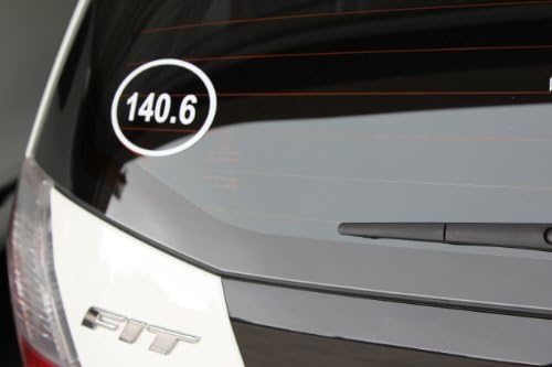 140.6 Vinyl Sticker (White)