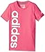adidas Big Girls' Lineer Gradient T-Shirt, Pink Glow, Medium