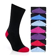 7 Pairs of Freshfeet Contrast Socks with Silver Technology