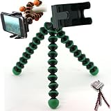 ワンセグ・写メ・デジカメ用くねくね三脚★オクトパストライポッド（グリーン）【携帯電話用三脚】【スマートフォン/iPhone4/iPhone3G[S]/Xperia/GALAXY S/IS03 対応】