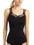 Arianne Women's Rose Cami-Corset,Black,Medium