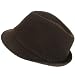 New Woven Wool Stingy Fedora Trilby Hat Cap Brown Large Extra Large