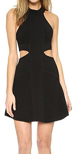TORN BY RONNY KOBO Mireille Dress in Black, s