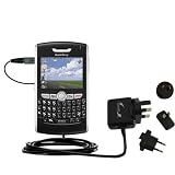 International Wall / AC Charger for the Blackberry 8800 - Gomadic Brand w/ TipExchange Technology