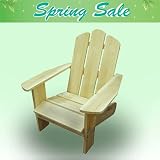 Kids Patio Chair 15001 - Unfinished Fir, Indoor / Outdoor, for ages 2 to 5, Free Drawing Book
