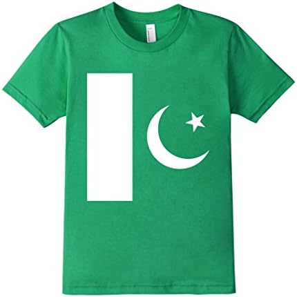 Kids Your Country American Apparel Tee Pakistan Flag T-Shirt 8 Kelly Green