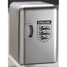 Micromark England Licensed Mini drinks chiller/Beer cooler (Silver) - mm60015eng
