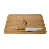 BAM Cutting Board and Knife - Kokopelli by 