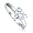 Sterling Silver 925 Cubic Zirconia CZ Heart Shape Solitaire Ring - Nickel Free Engagement Wedding Ring Size 4