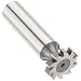 Niagara Cutter B555 Straight Tooth Shank Type Keyseat Cutter, High Speed Steel, Uncoated (Bright), Round Shank, 3/4" Cutter Diameter, 10 Tooth, 5/32" Width