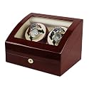 4+5 Watch Winder Rose Piano Wood Premier Range
